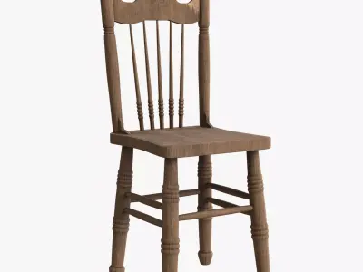Wood Chair Furniture 3D model