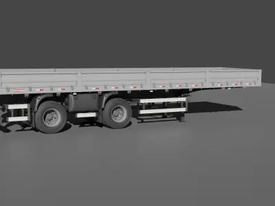 Trailer 2 eixos facchini MODELO1  3D model