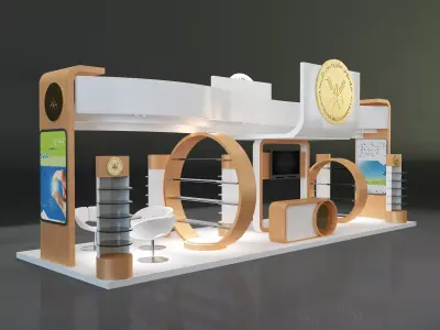 Booth Exhibition Stand a325b 3D model