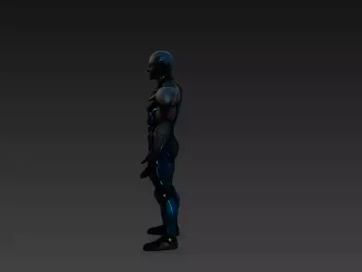Futuristic Robotic Humanoid  Ultra Realistic 3D Model Low-poly 3D model