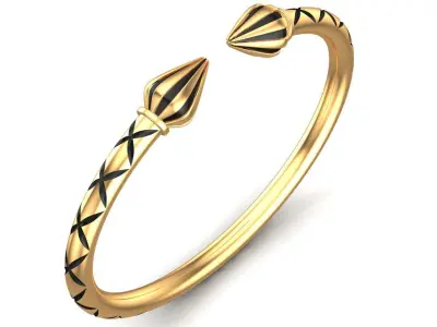 Men Gold Bracelet 3D print model