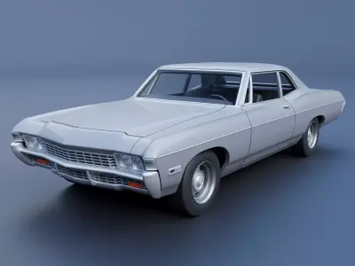 Chevrolet Bel Air 1968 3D print model