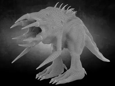 Reptra Alian Low-poly 3D model