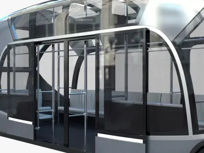 Self-driving city bus  3D model