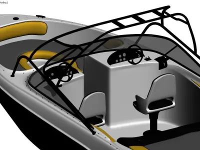 canoe v1 3D model  3D model