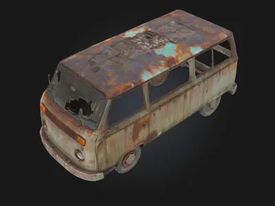 Rusty Relic  Timeworn Echo from the Past 3D model by 3dart3d