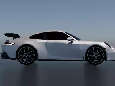 Porsche 911 3d Game-ready Model Low-poly 3D model