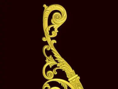 Classic decor ornament 195 3D model