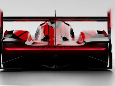 Porsche 963 LMDh 3D Model Low-poly 3D model