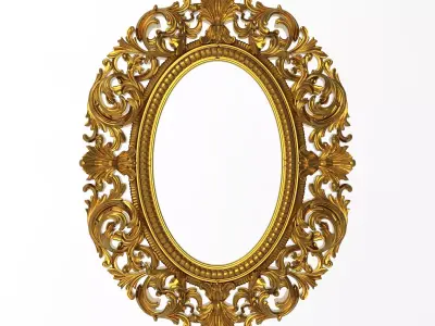 Carved Picture Frame 3D model