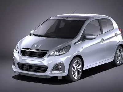 Peugeot 108 5-door 2017 VRAY 3D model