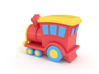 Toy Train 3D model 3D model