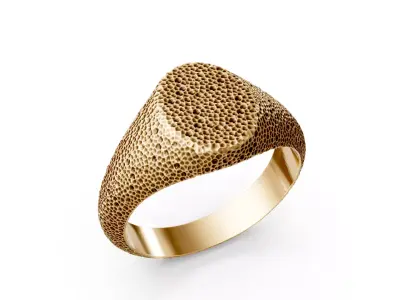 stone rock ring 3D print model