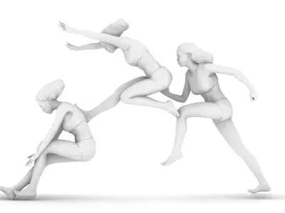 standing long jump 3D print model