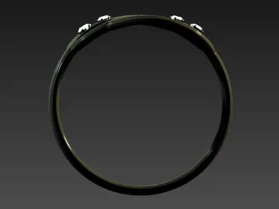 fashion ring A007 3D print model