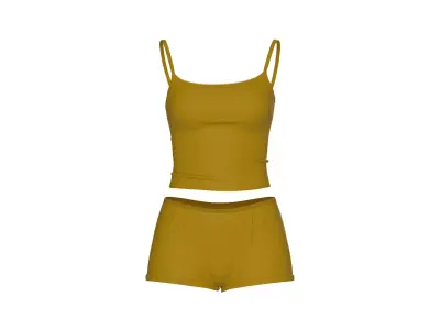 Female underwear set 3D model