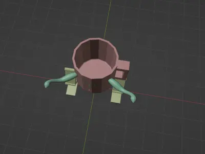 Mini Mog Robot Free low-poly 3D model