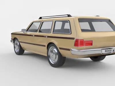 Generic Station Wagon Car 1978 3D model