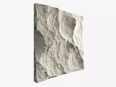 205-RockPanel piece of stone on wall 3D model