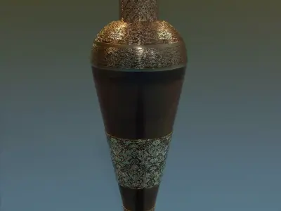 Medieval Flower Vase 9 Low-poly 3D model