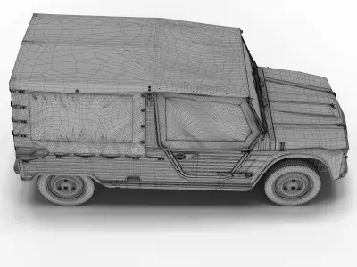 Citroen Mehari with cover 3D model