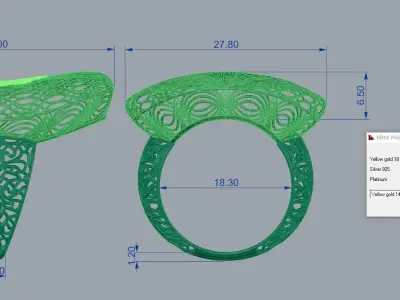 Ultra Vision Ring 3D print model 5