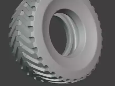 Off Road RC Car Tire 3D print model