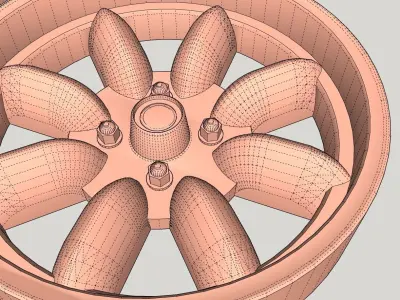 Chevy Yenko wheel printable 3D print model