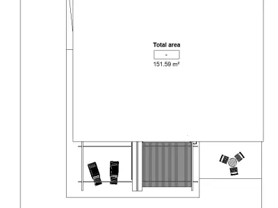 Modern House exterior Revit model 3D model