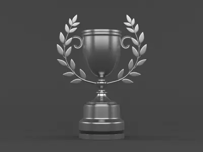 Trophy Cups 3D model 43