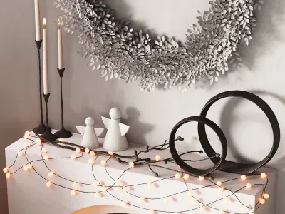 460 happy new year 05 Christmas tree gift bags op1 3D model