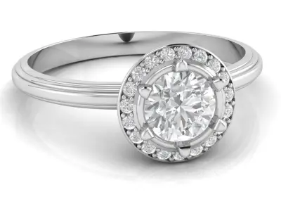 Cluster Halo Ring 3D print model