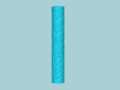 Texture Roll 22 - Floral Negative - Fondant Decoration Maker 3D print model