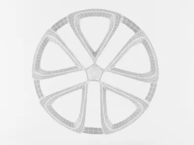 RingForTire silver wheel rim Free 3D model