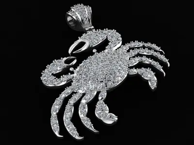 Hip Hop Scorpio Diamond Pendant 3d Printable Model 3D print model