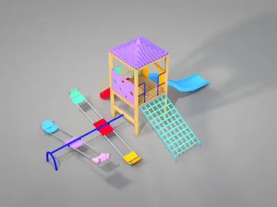 Playground Quattro 3D model