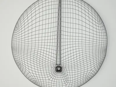 Baule Tribe Moon Mask Cote D Ivoire 3D model