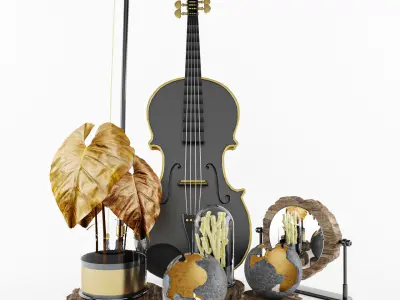 Decorative Set 01 3D model