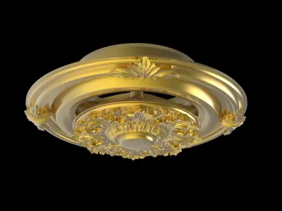 Ceiling Plate Light base Cover ornament 3d model classic 3D model