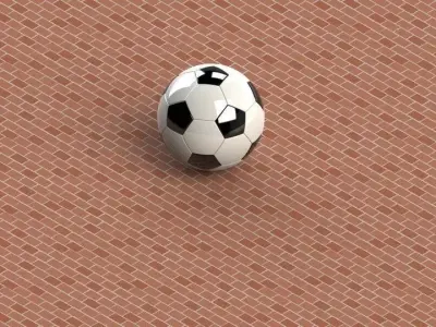 Soccer Ball Free 3D model 12