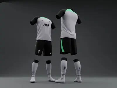 Liverpool 2023 2024 Training Jersey 3D model