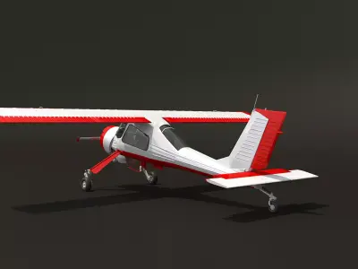 PLZ - 104 Wilga 3D model