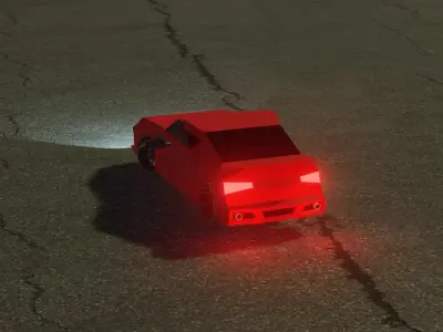 Sport Car - By Kev140 Low-poly 3D model