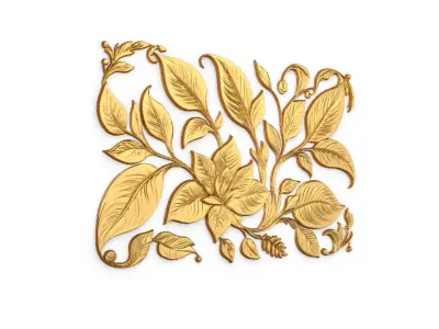 Classic carved decor ornament 416 3D model