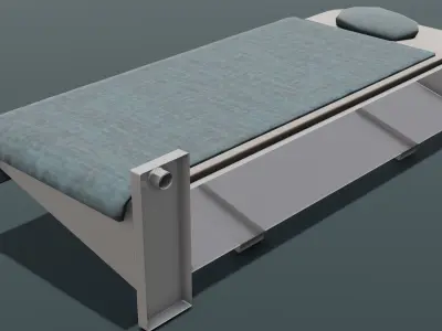 Medical Bed 3D Model  Low-poly 3D model
