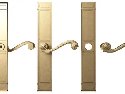 Door handle 01 3D model