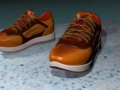 Stylish sports shoes Free low-poly 3D model