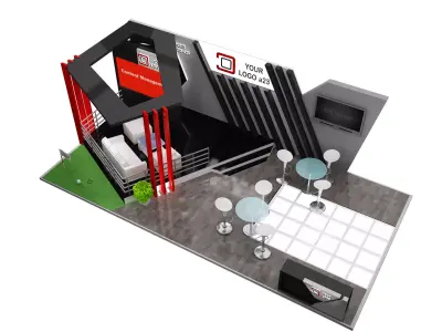 Booth Exhibition Stand a579f 3D model