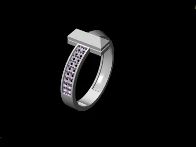 Tiffany T Ring 3D print model