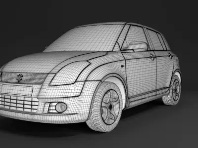 Maruti Suzuki Low-poly 3D model
